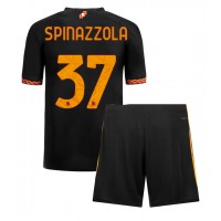 Camisa de time de futebol AS Roma Leonardo Spinazzola #37 Replicas 3º Equipamento Infantil 2023-24 Manga Curta (+ Calças curtas)